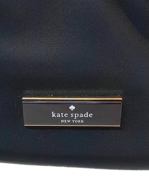 Kate Spade（ケイトスペード）Kate Spade (ケイトスペード) カータースモール プリテッド クロスボディ ブラックの古着・服飾アイテム