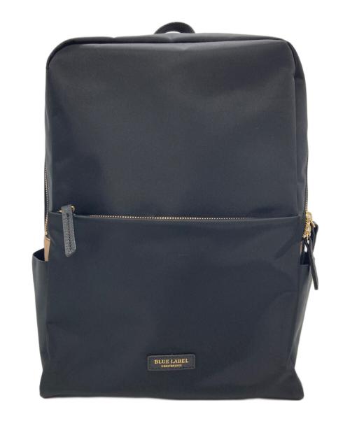 BLUE LABEL CRESTBRIDGE（ブルーレーベルクレストブリッジ）BLUE LABEL CRESTBRIDGE (ブルーレーベルクレストブリッジ) ナイロンスクエアバックパック ブラックの古着・服飾アイテム