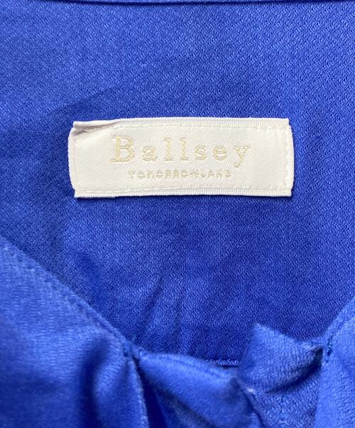 BALLSEY（ボールジィ）BALLSEY (ボールジィ) シアーアムンゼン ボウタイブラウス ブルー サイズ:36の古着・服飾アイテム