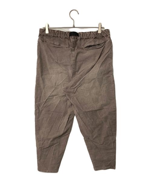 DUFFER（ダファー）DUFFER (ダファー) WEBBING BELT KERSEY WIDE PANTS ブラウン サイズ:Lの古着・服飾アイテム