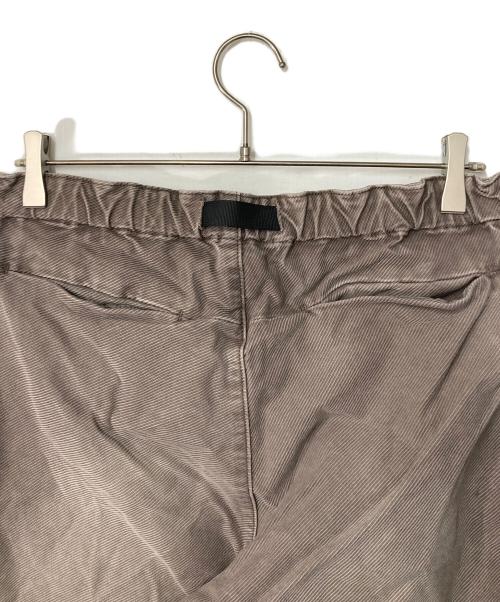 DUFFER（ダファー）DUFFER (ダファー) WEBBING BELT KERSEY WIDE PANTS ブラウン サイズ:Lの古着・服飾アイテム