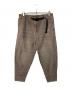 DUFFER（ダファー）の古着「WEBBING BELT KERSEY WIDE PANTS」｜ブラウン