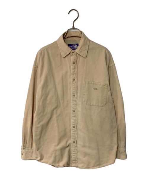 THE NORTHFACE PURPLELABEL（ザ・ノースフェイス パープルレーベル）THE NORTHFACE PURPLELABEL (ザ・ノースフェイス パープルレーベル) Organic Cotton Corduroy Big Shirt ブラウン サイズ:Sの古着・服飾アイテム