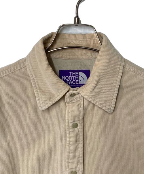 THE NORTHFACE PURPLELABEL（ザ・ノースフェイス パープルレーベル）THE NORTHFACE PURPLELABEL (ザ・ノースフェイス パープルレーベル) Organic Cotton Corduroy Big Shirt ブラウン サイズ:Sの古着・服飾アイテム
