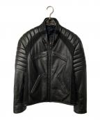 VERSACEヴェルサーチェ）の古着「ラムレザージャケット」｜ブラック