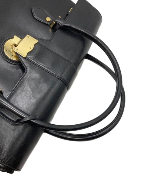 BROOKS BROTHERS（ブルックスブラザーズ）BROOKS BROTHERS (ブルックスブラザーズ) レザーダレスバッグ ブラックの古着・服飾アイテム