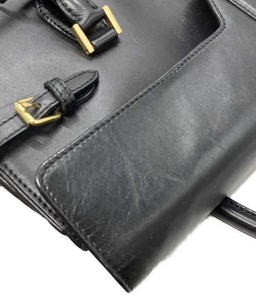 BROOKS BROTHERS（ブルックスブラザーズ）BROOKS BROTHERS (ブルックスブラザーズ) レザーダレスバッグ ブラックの古着・服飾アイテム