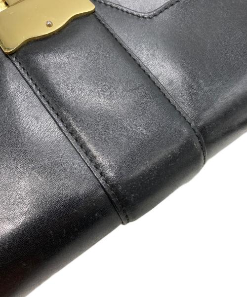 BROOKS BROTHERS（ブルックスブラザーズ）BROOKS BROTHERS (ブルックスブラザーズ) レザーダレスバッグ ブラックの古着・服飾アイテム