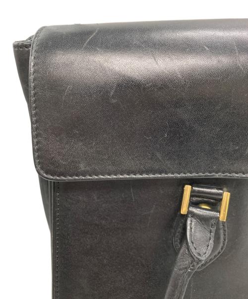 BROOKS BROTHERS（ブルックスブラザーズ）BROOKS BROTHERS (ブルックスブラザーズ) レザーダレスバッグ ブラックの古着・服飾アイテム