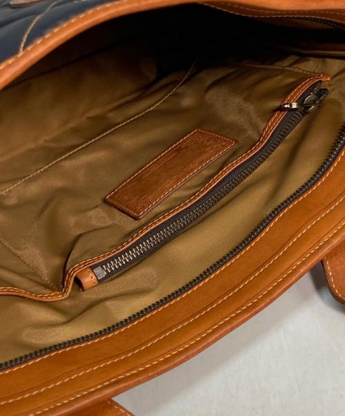 HUNTING WORLD（ハンティングワールド）HUNTING WORLD (ハンティングワールド) キルティングバチュークロストートバッグ ネイビーの古着・服飾アイテム