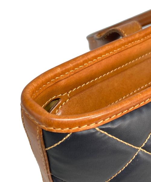 HUNTING WORLD（ハンティングワールド）HUNTING WORLD (ハンティングワールド) キルティングバチュークロストートバッグ ネイビーの古着・服飾アイテム