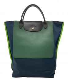 LONGCHAMP（ロンシャン）の古着「LE PLIAGE RE-PLAY」｜ネイビー×グリーン