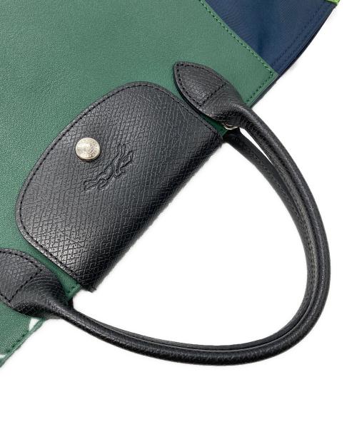 LONGCHAMP（ロンシャン）LONGCHAMP (ロンシャン) LE PLIAGE RE-PLAY ネイビー×グリーンの古着・服飾アイテム
