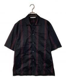 Acne studios（アクネ ストゥディオズ）の古着「オープンカラーシャツ」｜レッド×ブラック