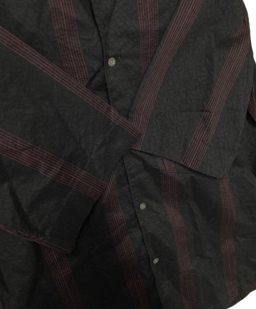 Acne studios（アクネ ストゥディオズ）Acne studios (アクネ ストゥディオズ) オープンカラーシャツ レッド×ブラック サイズ:46の古着・服飾アイテム