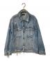 MADE GOLD（メイドゴールド）の古着「ダメージ加工デニムジャケット」｜インディゴ