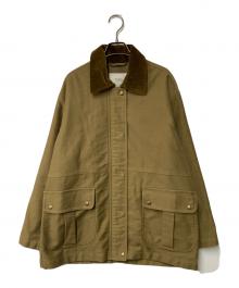 NOTHING WRITTEN（ナッシングリトゥン）の古着「MOLE SKIN HUNTING COTTON JACET」｜ブラウン