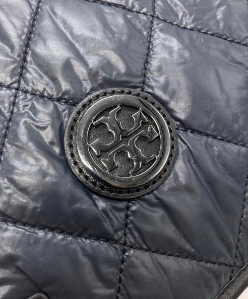 TORY BURCH（トリーバーチ）TORY BURCH (トリーバーチ) キルティングトートバッグ ネイビー×ブラックの古着・服飾アイテム