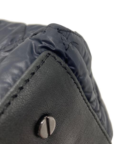 TORY BURCH（トリーバーチ）TORY BURCH (トリーバーチ) キルティングトートバッグ ネイビー×ブラックの古着・服飾アイテム