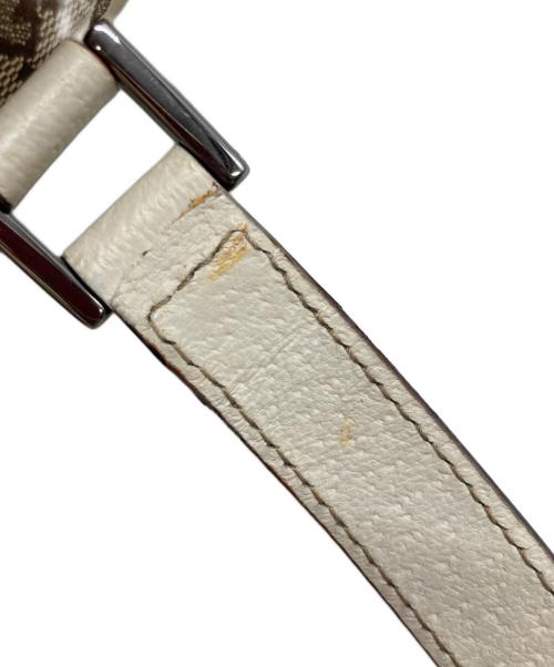 GUCCI（グッチ）GUCCI (グッチ) GGキャンバストートバッグ ホワイト×ベージュの古着・服飾アイテム