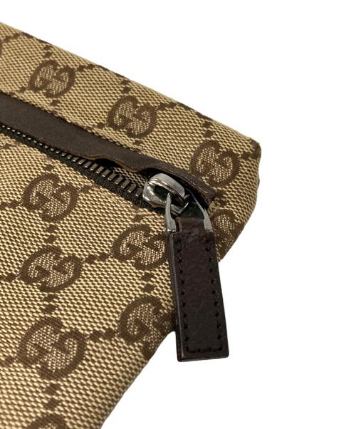 GUCCI（グッチ）GUCCI (グッチ) GGキャンバス ボディバッグ ベージュの古着・服飾アイテム