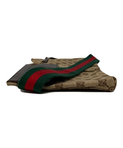 GUCCI（グッチ）GUCCI (グッチ) GGキャンバス ボディバッグ ベージュの古着・服飾アイテム