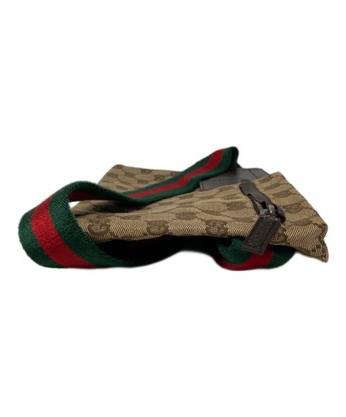 GUCCI（グッチ）GUCCI (グッチ) GGキャンバス ボディバッグ ベージュの古着・服飾アイテム
