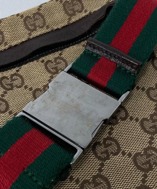 GUCCI（グッチ）GUCCI (グッチ) GGキャンバス ボディバッグ ベージュの古着・服飾アイテム