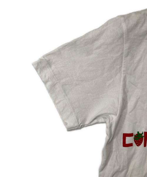COMME des GARCONS GIRL（コムデギャルソンガール）COMME des GARCONS GIRL (コムデギャルソンガール) ストロベリーTシャツ ホワイト サイズ:Lの古着・服飾アイテム