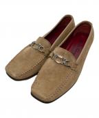 Salvatore Ferragamoサルヴァトーレ フェラガモ）の古着「スクエアトゥーシューズ」｜ブラウン