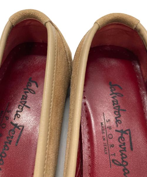 Salvatore Ferragamo（サルヴァトーレ フェラガモ）Salvatore Ferragamo (サルヴァトーレ フェラガモ) スクエアトゥーシューズ ブラウン サイズ:UK7の古着・服飾アイテム