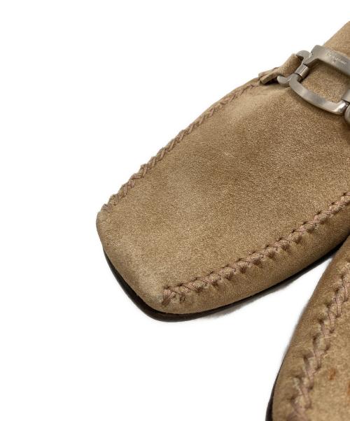 Salvatore Ferragamo（サルヴァトーレ フェラガモ）Salvatore Ferragamo (サルヴァトーレ フェラガモ) スクエアトゥーシューズ ブラウン サイズ:UK7の古着・服飾アイテム