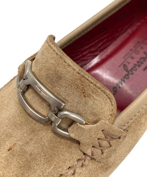 Salvatore Ferragamo（サルヴァトーレ フェラガモ）Salvatore Ferragamo (サルヴァトーレ フェラガモ) スクエアトゥーシューズ ブラウン サイズ:UK7の古着・服飾アイテム