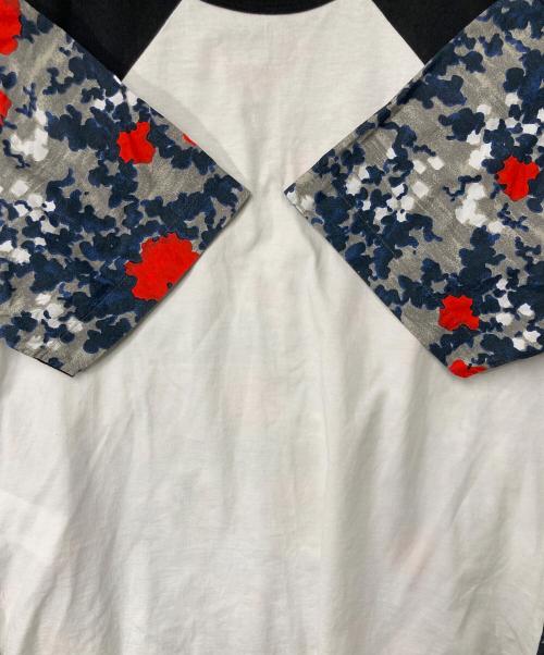 MARNI（マルニ）MARNI (マルニ) 切替ラグランTシャツ ブラック×ホワイト サイズ:44の古着・服飾アイテム