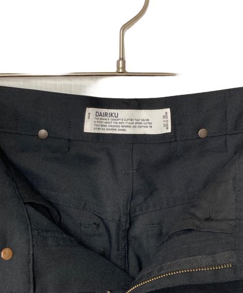 DAIRIKU（ダイリク）DAIRIKU (ダイリク) Beachside Hotel トラウザーパンツ ブラック サイズ:85の古着・服飾アイテム