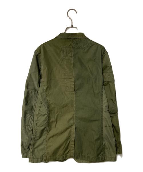 Rebuild by Needles（リビルドバイニードルス）Rebuild by Needles (リビルドバイニードルス) 再構築ミリタリージャケット カーキ サイズ:Ｍの古着・服飾アイテム