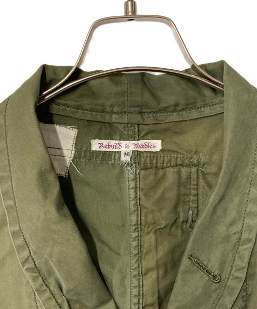 Rebuild by Needles（リビルドバイニードルス）Rebuild by Needles (リビルドバイニードルス) 再構築ミリタリージャケット カーキ サイズ:Ｍの古着・服飾アイテム