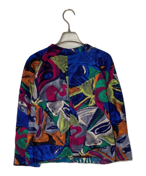 missoni（ミッソーニ）missoni (ミッソーニ) シルク総柄ジャケット マルチカラー サイズ:Freeの古着・服飾アイテム