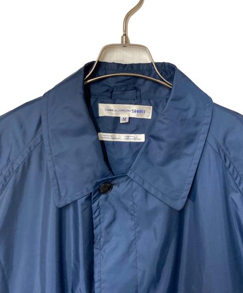 COMME des GARCONS SHIRT（コムデギャルソンシャツ）COMME des GARCONS SHIRT (コムデギャルソンシャツ) ナイロン比翼コート ネイビー サイズ:Ｍの古着・服飾アイテム