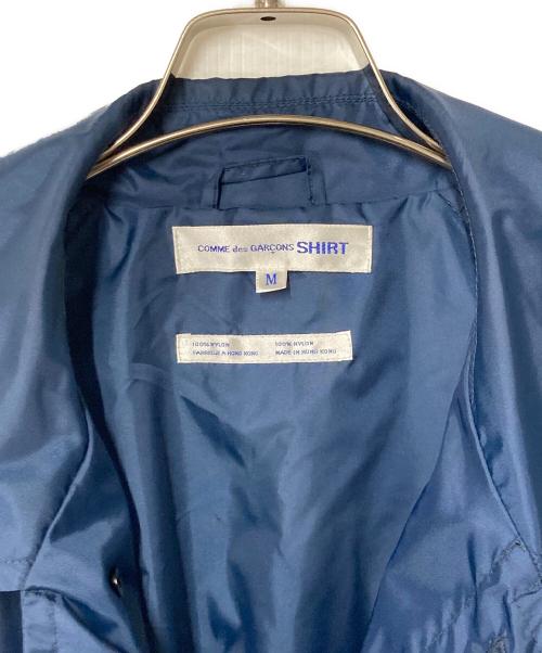 COMME des GARCONS SHIRT（コムデギャルソンシャツ）COMME des GARCONS SHIRT (コムデギャルソンシャツ) ナイロン比翼コート ネイビー サイズ:Ｍの古着・服飾アイテム