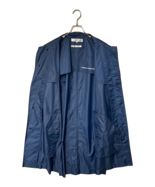COMME des GARCONS SHIRT（コムデギャルソンシャツ）COMME des GARCONS SHIRT (コムデギャルソンシャツ) ナイロン比翼コート ネイビー サイズ:Ｍの古着・服飾アイテム