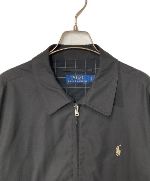 POLO RALPH LAUREN（ポロ・ラルフローレン）POLO RALPH LAUREN (ポロ・ラルフローレン) ポニー刺繍スイングトップ ブラック サイズ:Lの古着・服飾アイテム