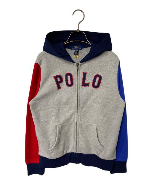 POLO RALPH LAUREN（ポロ・ラルフローレン）POLO RALPH LAUREN (ポロ・ラルフローレン) ジップパーカー グレー サイズ:Lの古着・服飾アイテム