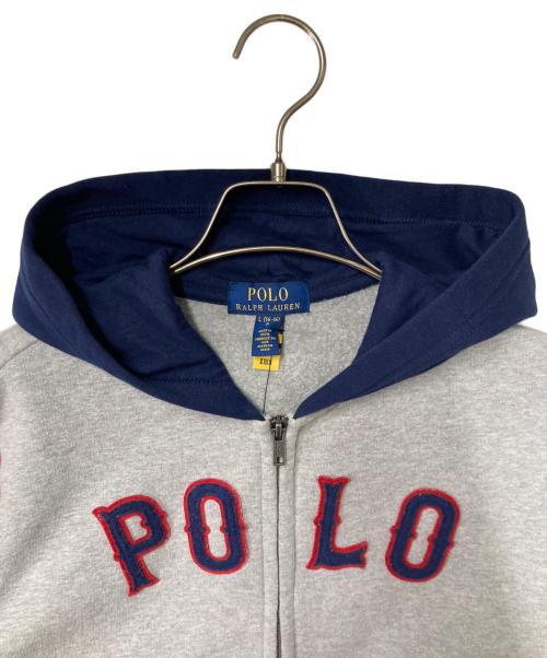 POLO RALPH LAUREN（ポロ・ラルフローレン）POLO RALPH LAUREN (ポロ・ラルフローレン) ジップパーカー グレー サイズ:Lの古着・服飾アイテム