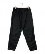 BLACK Scandal Yohji Yamamotoブラックスキャンダルヨウジヤマモト）の古着「コットンカツラギ ウエストゴム紐ワークパンツ」｜ブラック