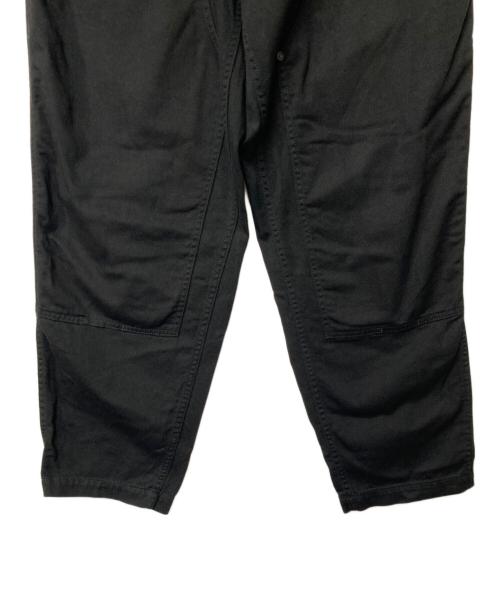 BLACK Scandal Yohji Yamamoto（ブラックスキャンダルヨウジヤマモト）BLACK Scandal Yohji Yamamoto (ブラックスキャンダルヨウジヤマモト) コットンカツラギ ウエストゴム紐ワークパンツ ブラック サイズ:2の古着・服飾アイテム