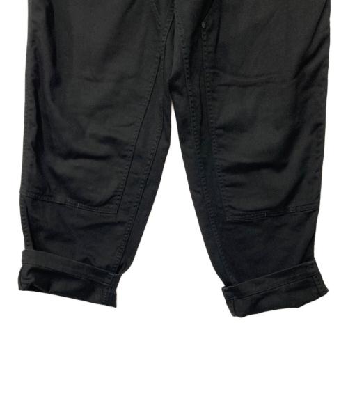 BLACK Scandal Yohji Yamamoto（ブラックスキャンダルヨウジヤマモト）BLACK Scandal Yohji Yamamoto (ブラックスキャンダルヨウジヤマモト) コットンカツラギ ウエストゴム紐ワークパンツ ブラック サイズ:2の古着・服飾アイテム