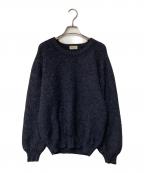 Y's for menワイズフォーメン）の古着「リネン混ウールニット」｜ネイビー