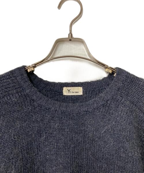 Y's for men（ワイズフォーメン）Y'S for men (ワイズフォーメン) リネン混ウールニット ネイビー サイズ:不明　実寸参照の古着・服飾アイテム