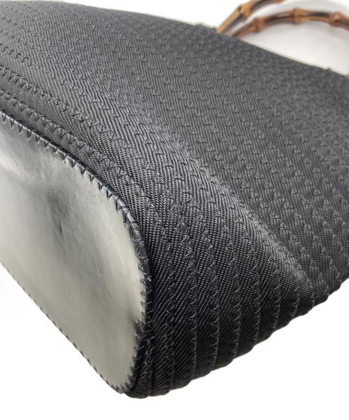 GUCCI（グッチ）GUCCI (グッチ) バンブー カゴバッグ ブラウン×ブラックの古着・服飾アイテム